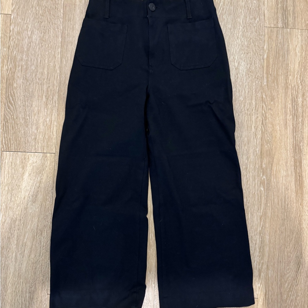 Maeve Colette Black Wide Leg Pants